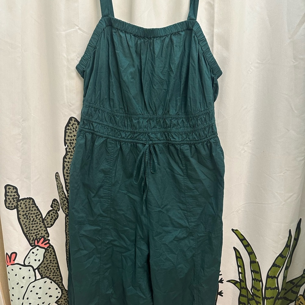Teal Sleeveless Jumpsuit